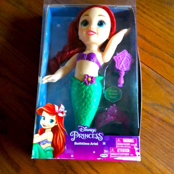 DISNEY PRINCESS Bathtime ARIEL Little Mermaid Doll